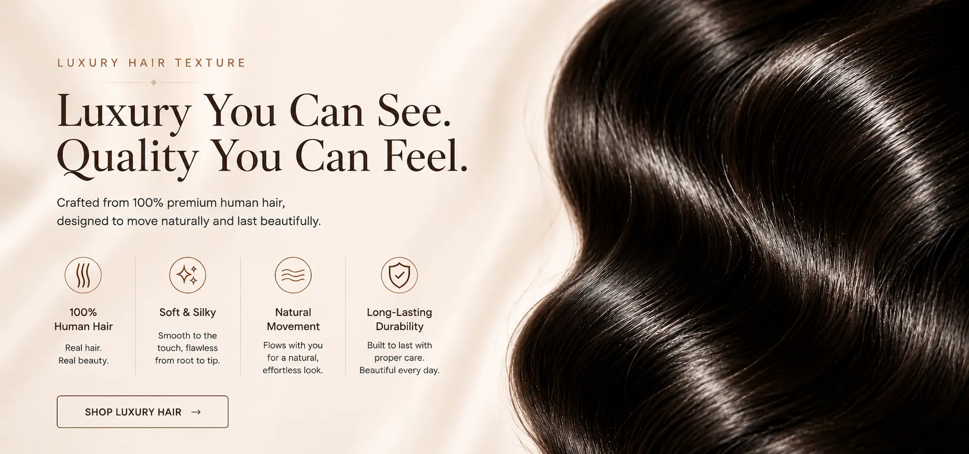 Lewis & Ailsa Luxury Human Hair Texture